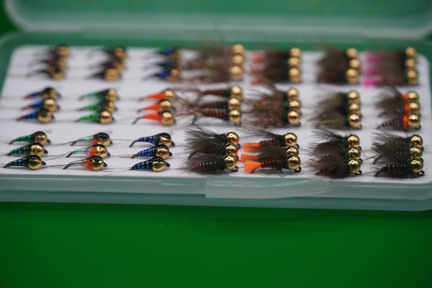 ÉDITION LIMITÉE – Boîte à mouches Euronymphing avec 63 nymphes jigs en tungstène + CASQUETTE SULCIFLY OFFERTE