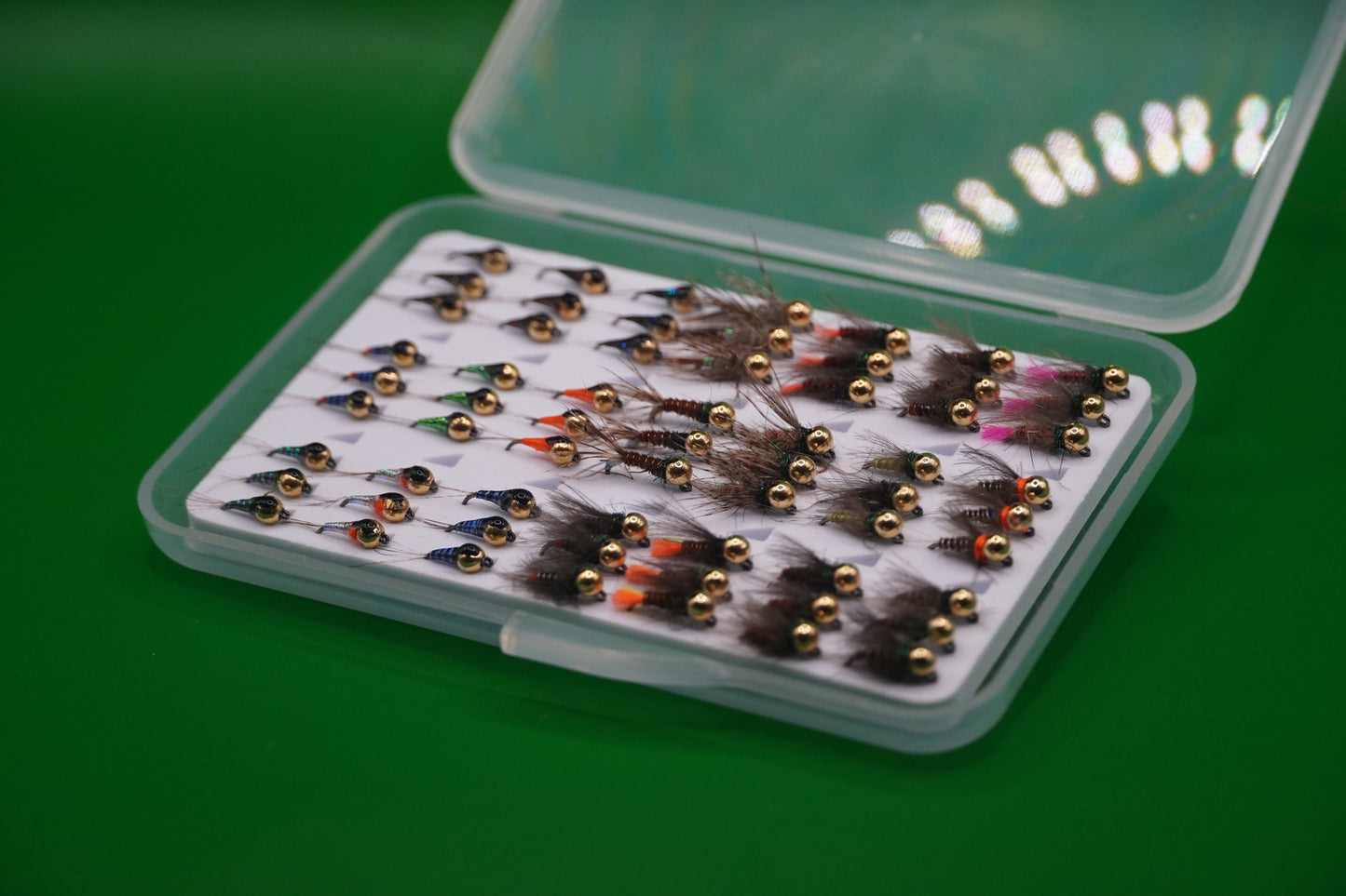 ÉDITION LIMITÉE – Boîte à mouches Euronymphing avec 63 nymphes jigs en tungstène + CASQUETTE SULCIFLY OFFERTE