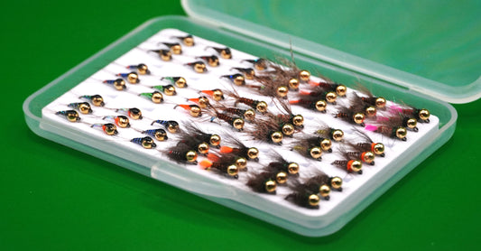 LIMITED EDITION Euronymphing 63 Tungsten Nymphs Jigs Fly Box + FREE SULCIFLY TRUCKER CAP