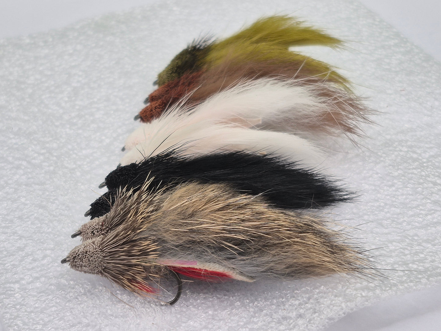 Streamer Fly Set — 10 Premium Deer Hair Muddler Zonker #6 Hook Barbless