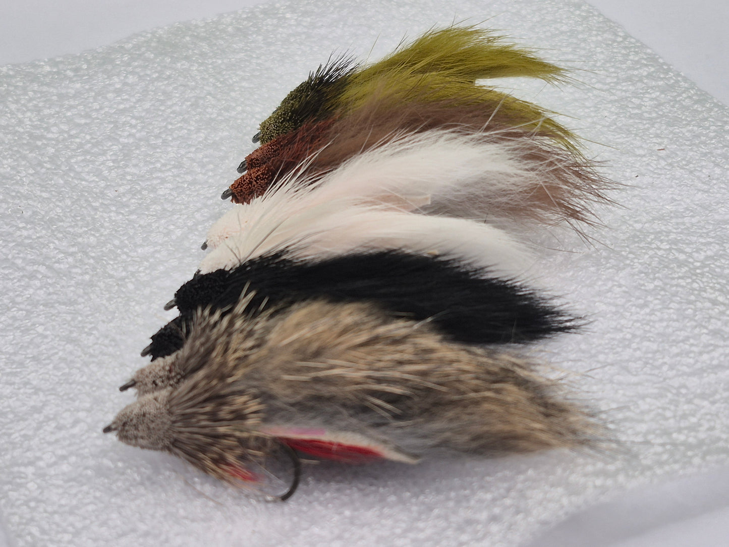 Streamer Fly Set — 10 Premium Deer Hair Muddler Zonker #6 Hook Barbless