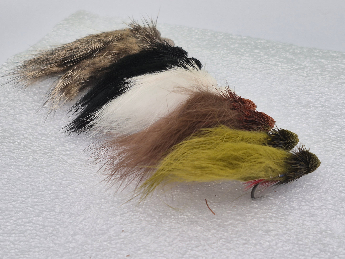 Streamer Fly Set — 10 Premium Deer Hair Muddler Zonker #6 Hook Barbless