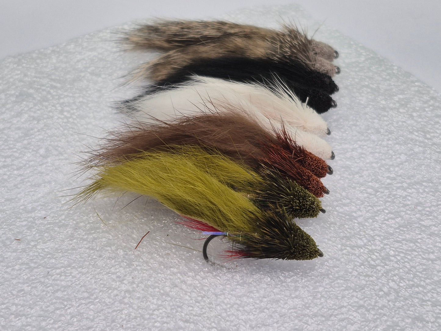 Streamer Fly Set — 10 Premium Deer Hair Muddler Zonker #6 Hook Barbless
