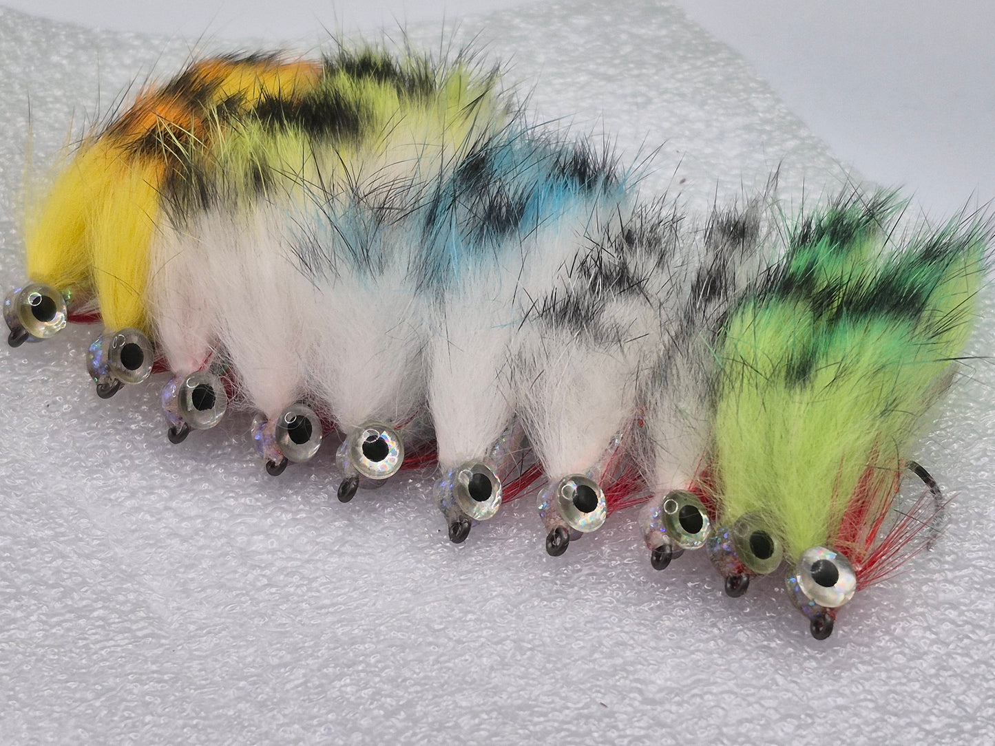 Streamer Fly Set — 10 Premium Grizzly Zonkers #6 Barbless