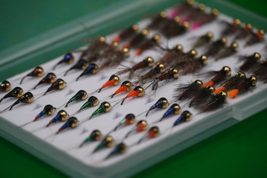 LIMITED EDITION Euronymphing 63 Tungsten Nymphs Jigs Fly Box