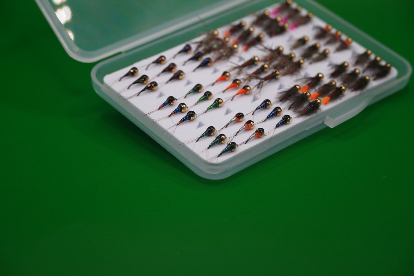 EDYCJA LIMITOWANA Pudełko muchowe Euronymphing 63 Tungsten Nymphs Jigs