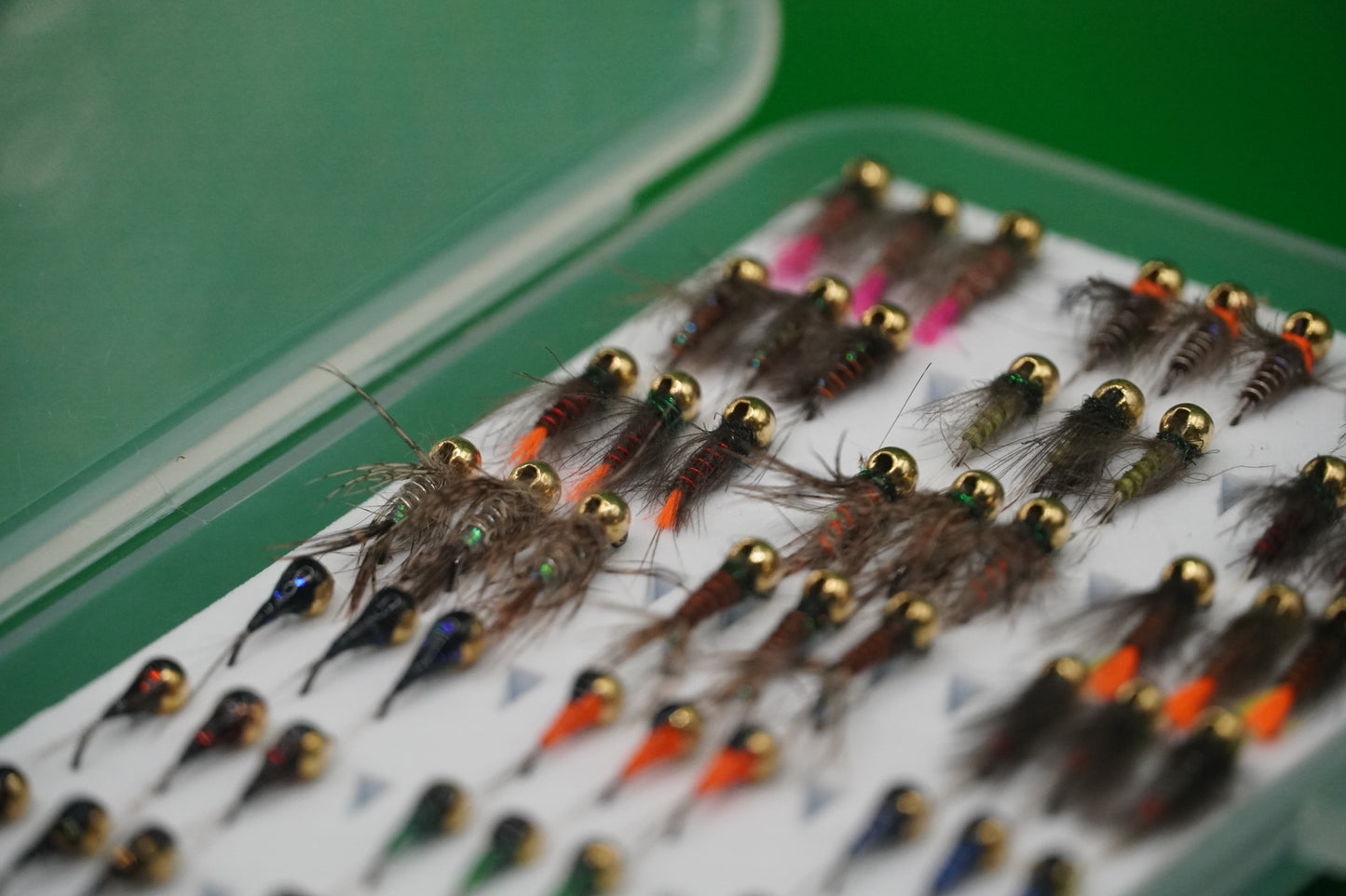 EDYCJA LIMITOWANA Pudełko muchowe Euronymphing 63 Tungsten Nymphs Jigs