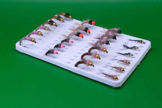 Bead Head Nymphs Set 24 Barbless Flies