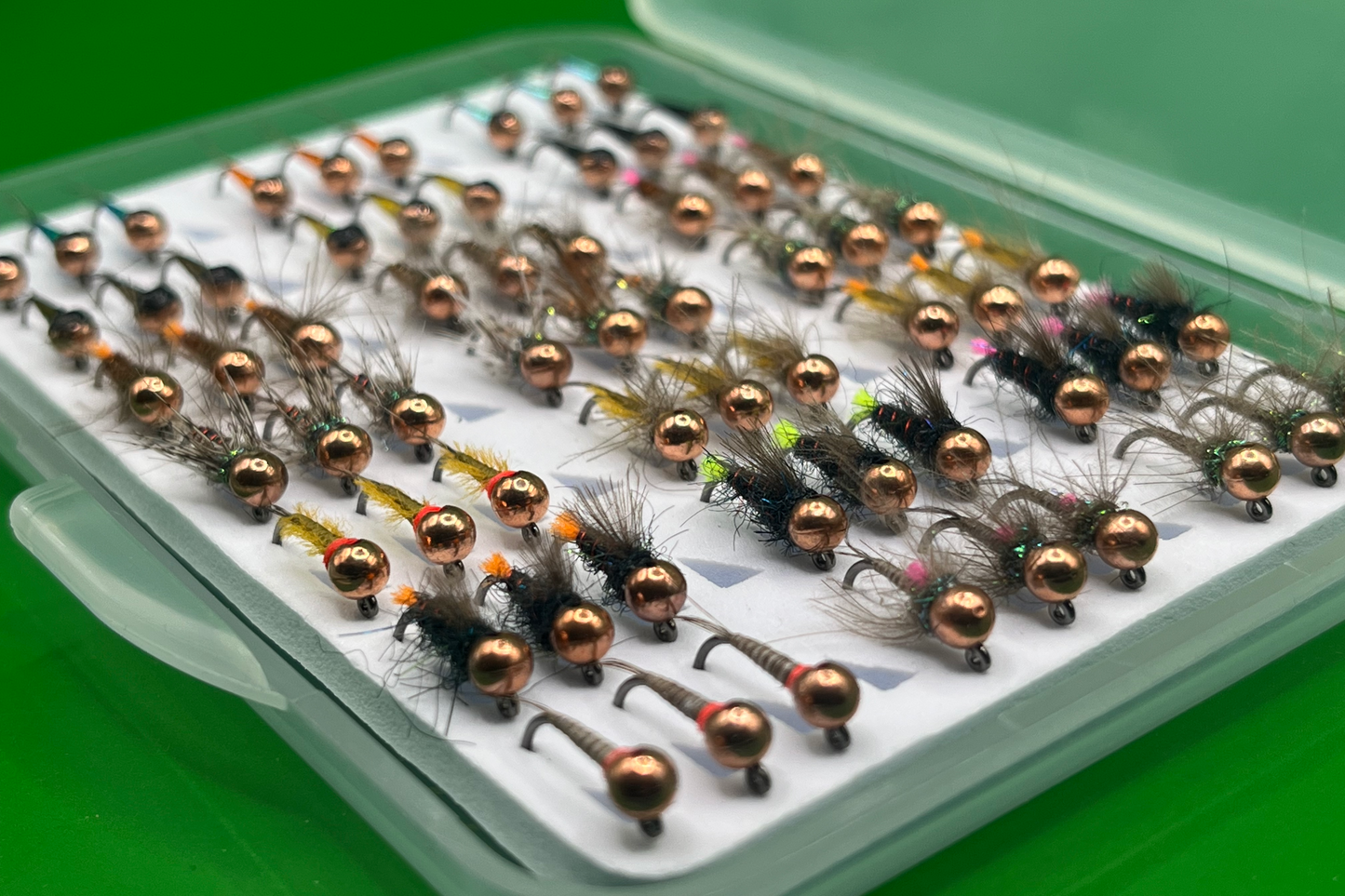 LIMITED EDITION Euronymphing 63 Tungsten Nymphs Jigs Fly Box