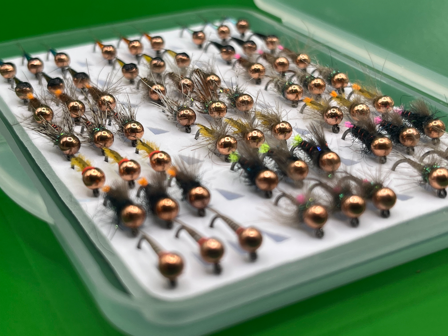 LIMITED EDITION Euronymphing 63 Tungsten Nymphs Jigs Fly Box