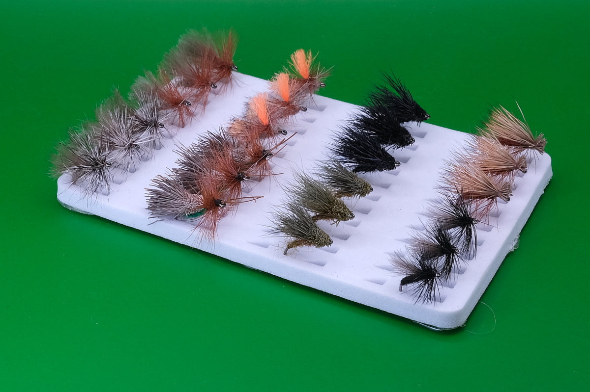 Dry Fly Sedges Set 24x Barbless Flies