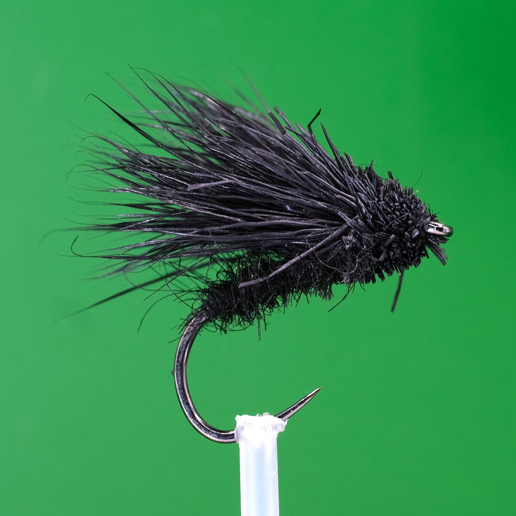 Schwarze Caddis-Streifen